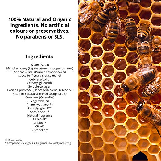 thành phần của kem bổ sung vitamin E Biohoney