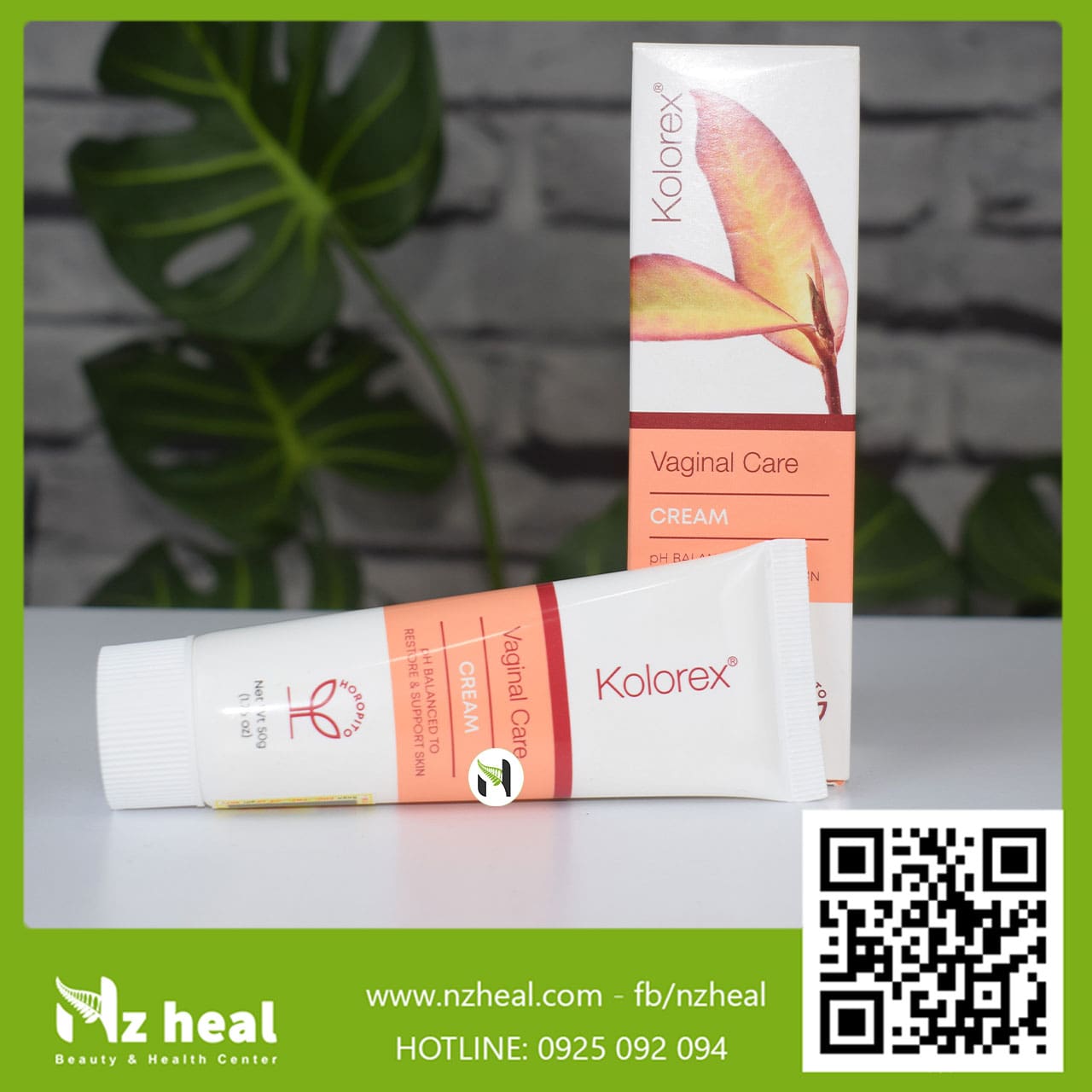 Kem Chăm Sóc Vùng Kín Kolorex Vaginal Care Cream 50g
