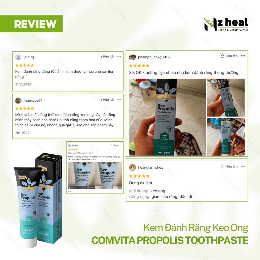 Kem đánh răng Keo ong Comvita Propolis Toothpaste 100g