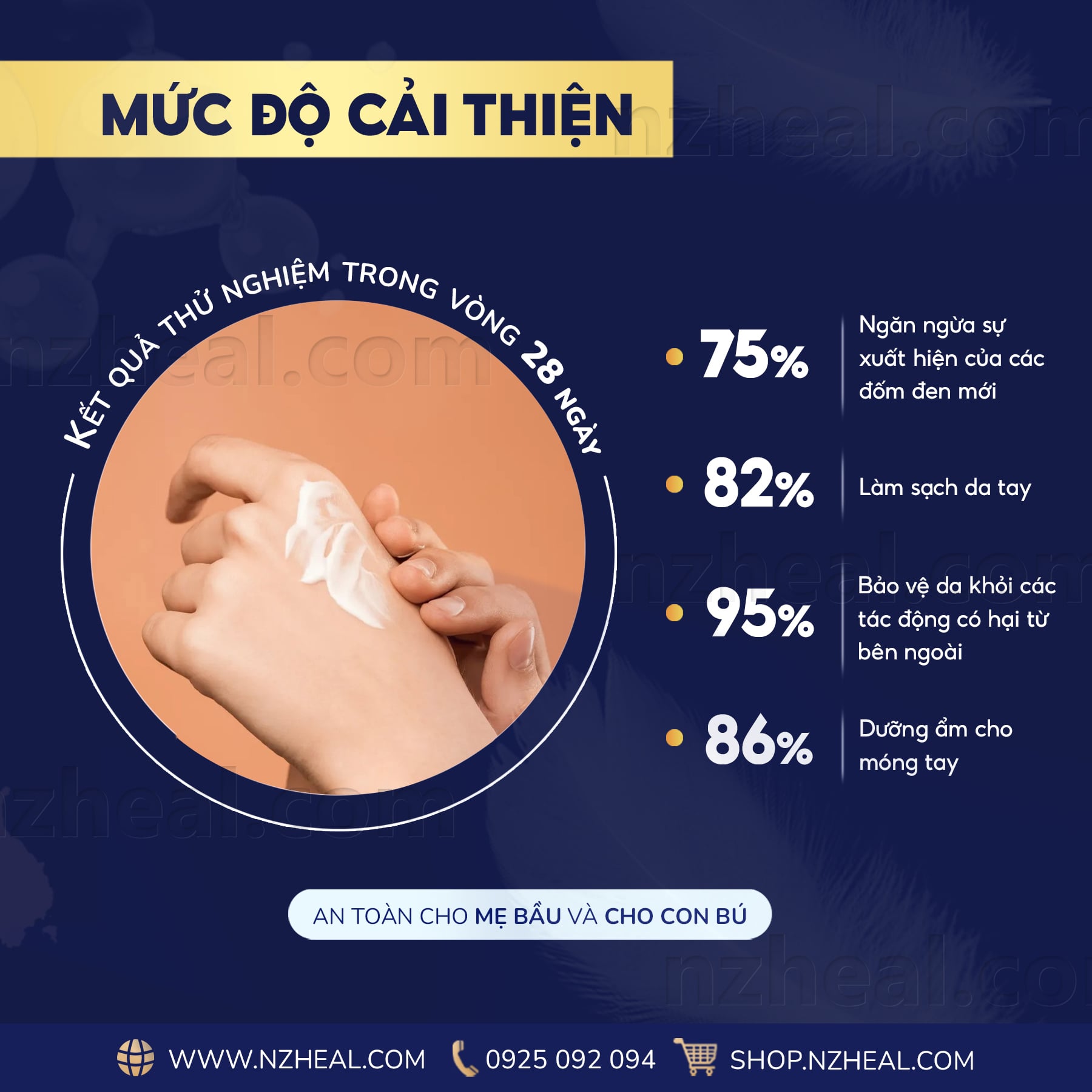 Kem dưỡng da tay DermEden Global Action Hand Cream: dưỡng ẩm, sáng da, trẻ hóa (50ml) 8