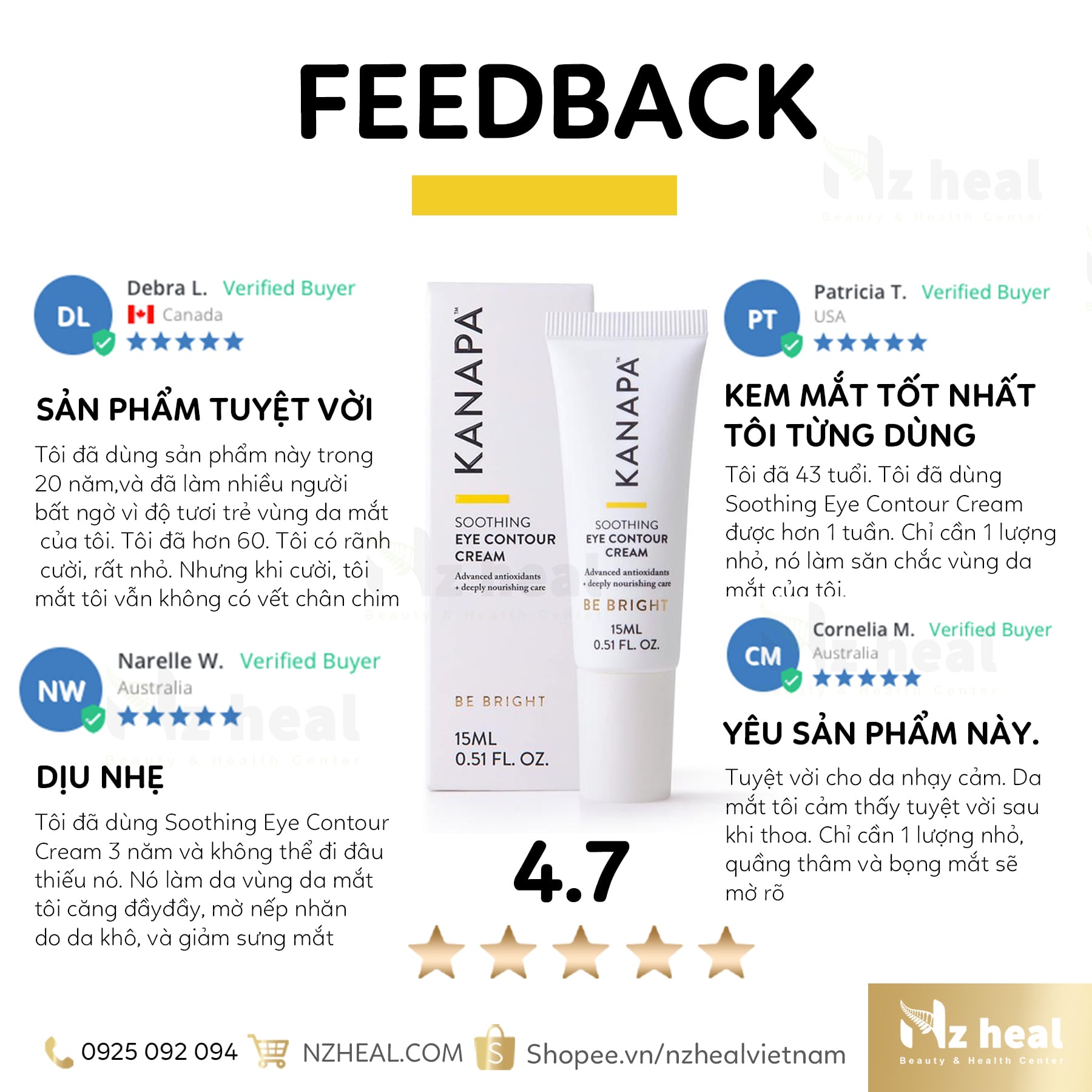 Kem dưỡng mắt Kanapa Soothing Eye Contour Cream Xtend-Life (15ml)1