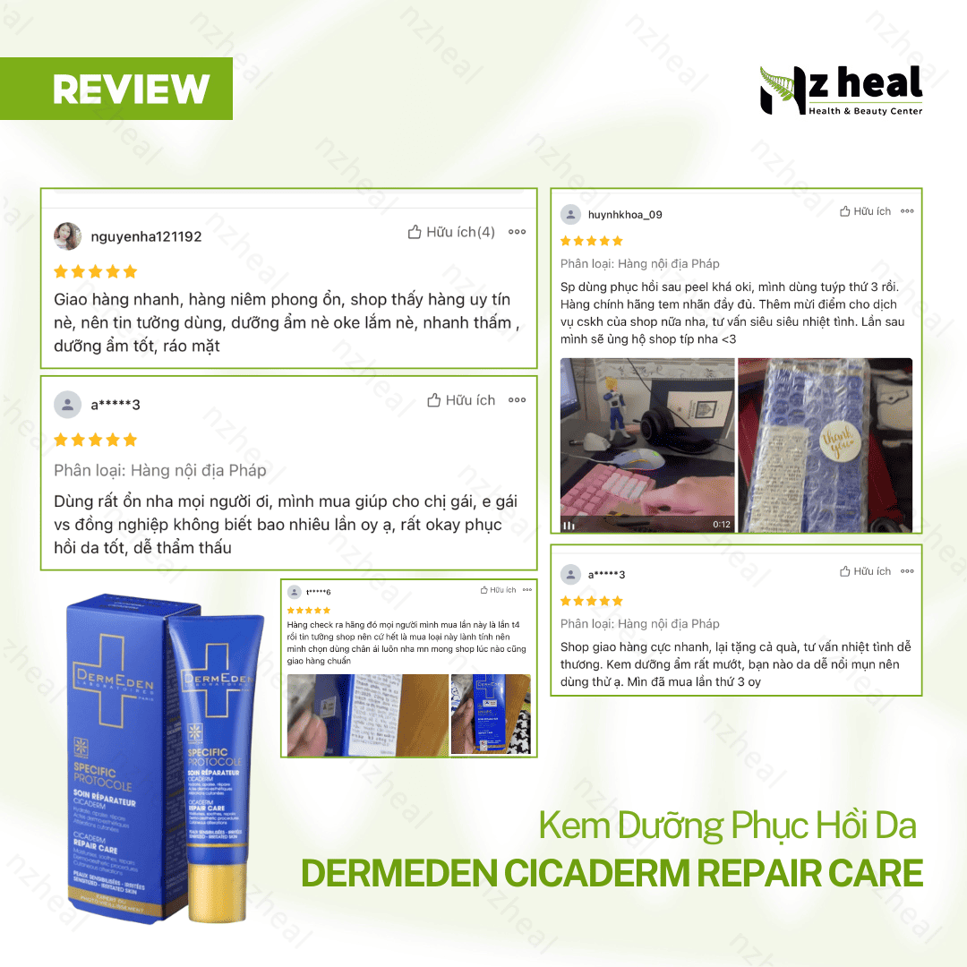 Kem dưỡng phục hồi da DermEden Specific Protocole Cicaderm Repair Care (30ml)