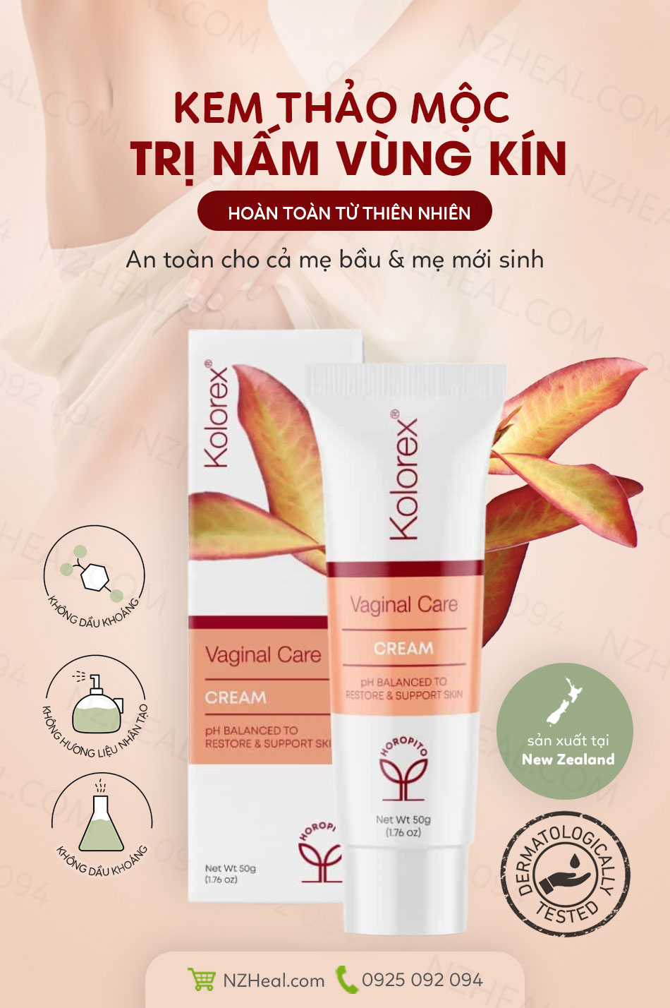 Thuoc tri nam candida Kolorex Cream 1