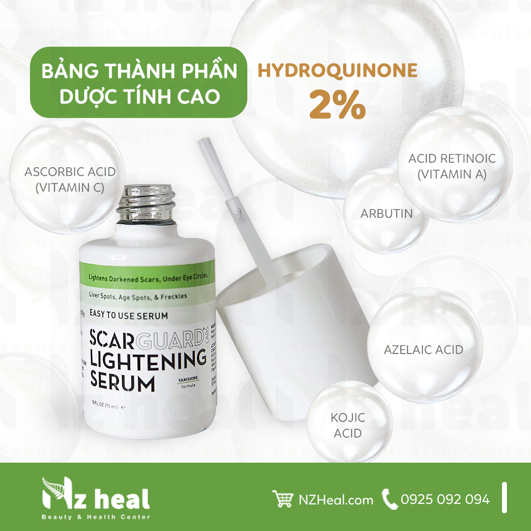 Thành phần serum trị nám Scarguard Lightening Serum