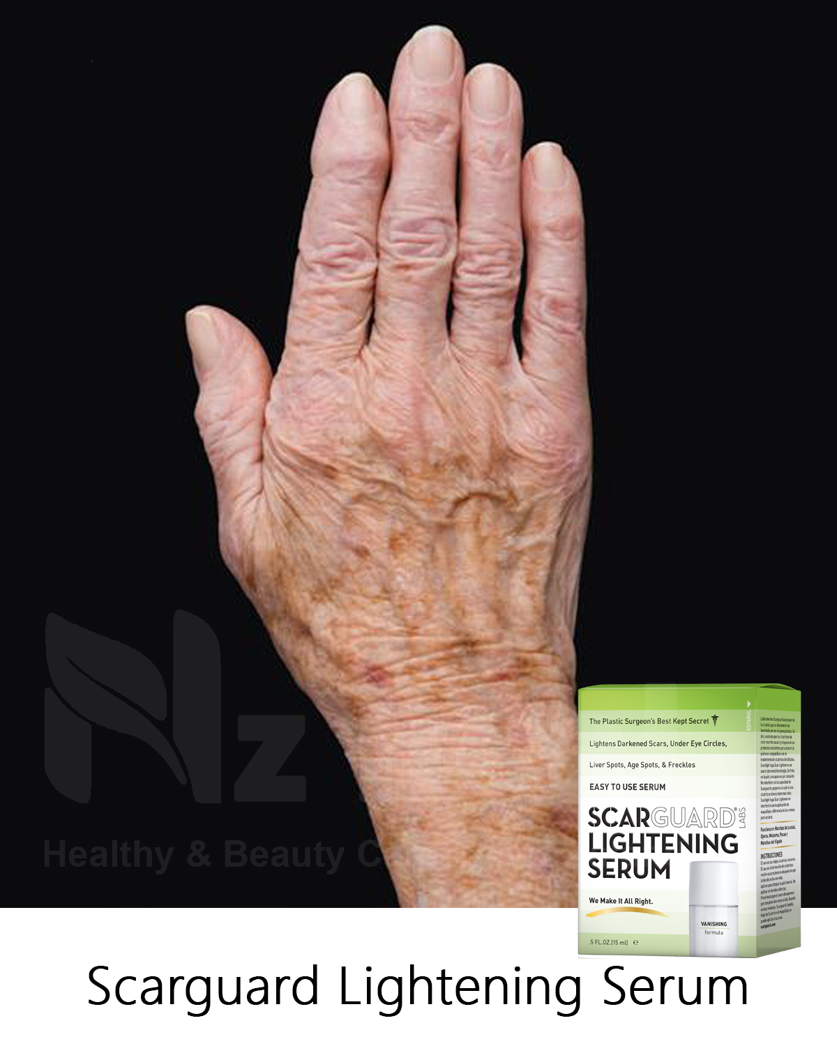 Scarguard Lightening Serum làm mờ các đốm đồi mồi