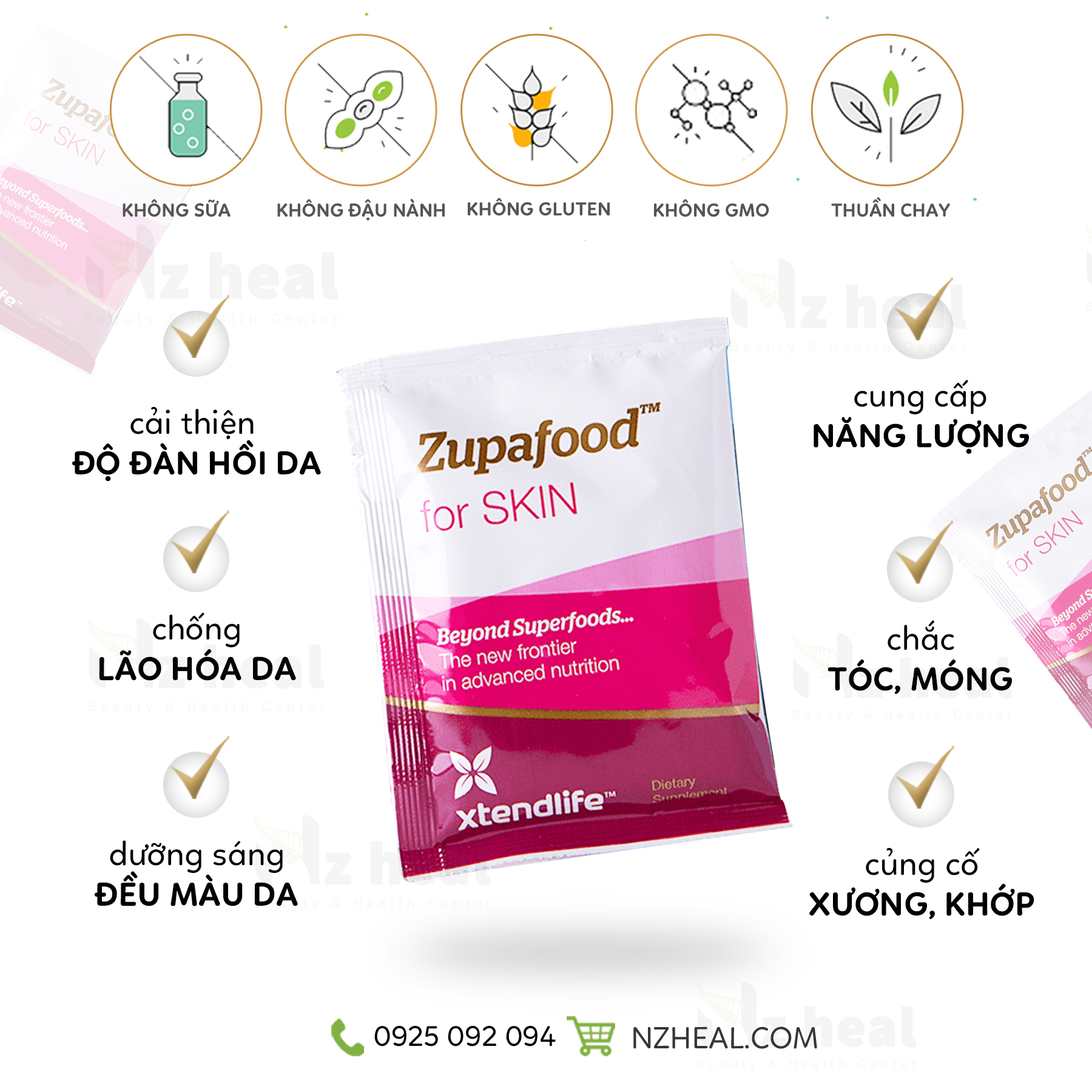 Công dụng Xtend Life Zupafood for SKIN