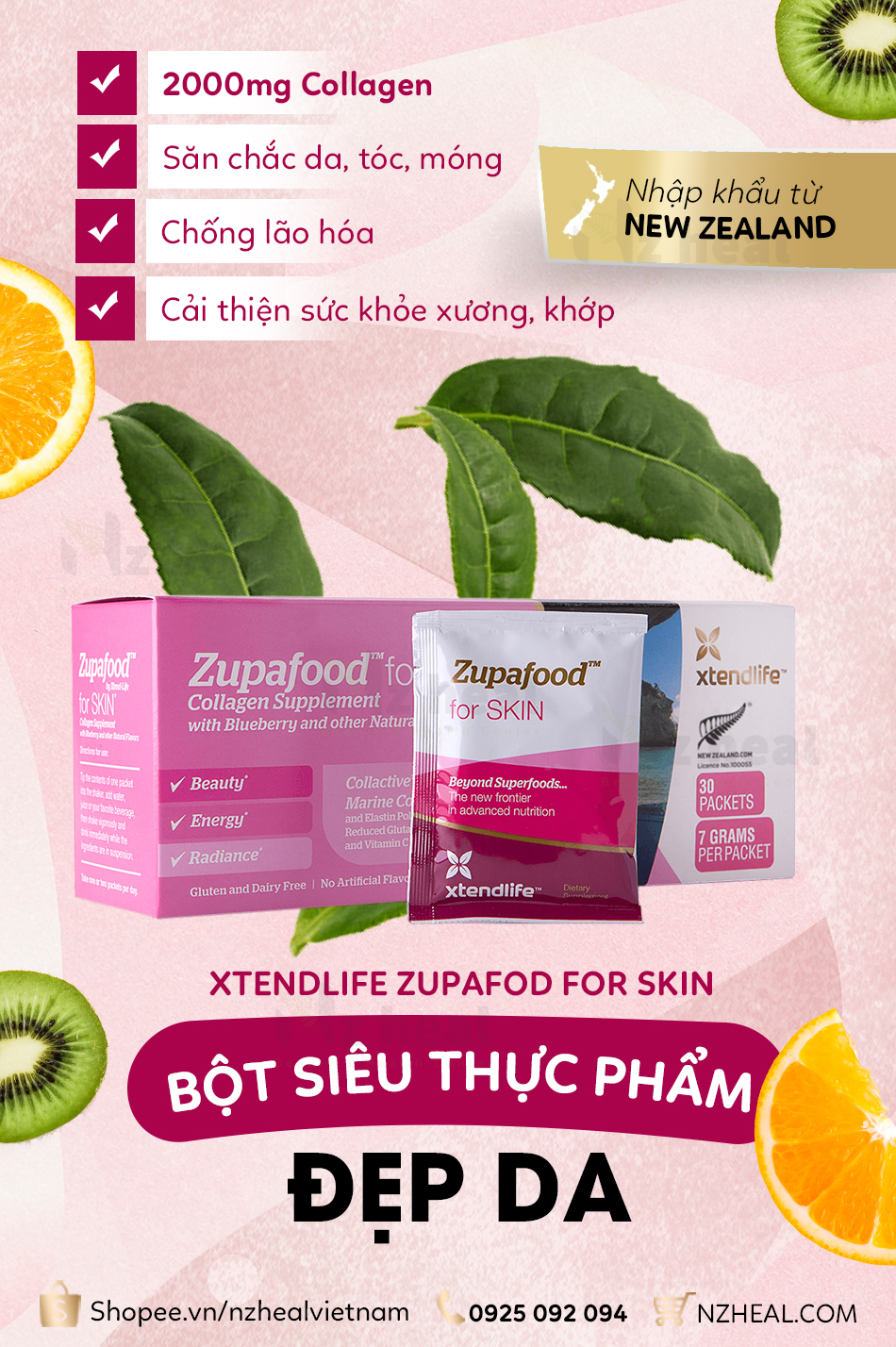 Siêu thực phẩm Xtend Life Zupafood for SKIN