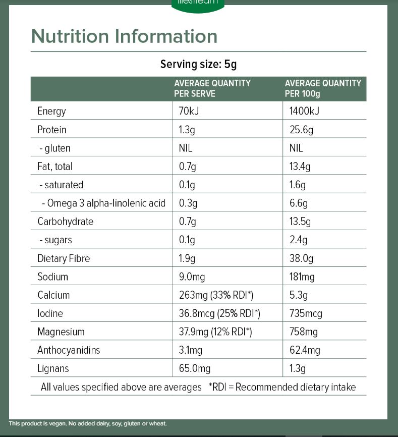 Bột Canberry và hạt Flax hữu cơ Lifestream Organic CC Flax (30 gói) 1 3