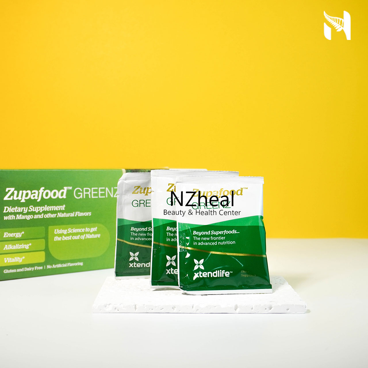 Siêu thực phẩm kiềm hoá xanh Zupafood GREENZ Xtend-Life (30 gói) 3