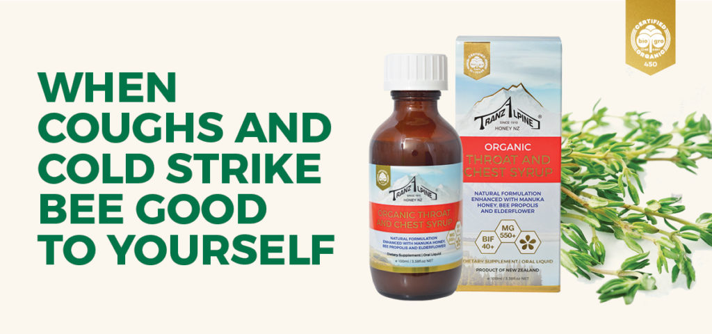 Siro giảm ho, trị đau họng Organic Manuka Throat and Chest Syrup 1