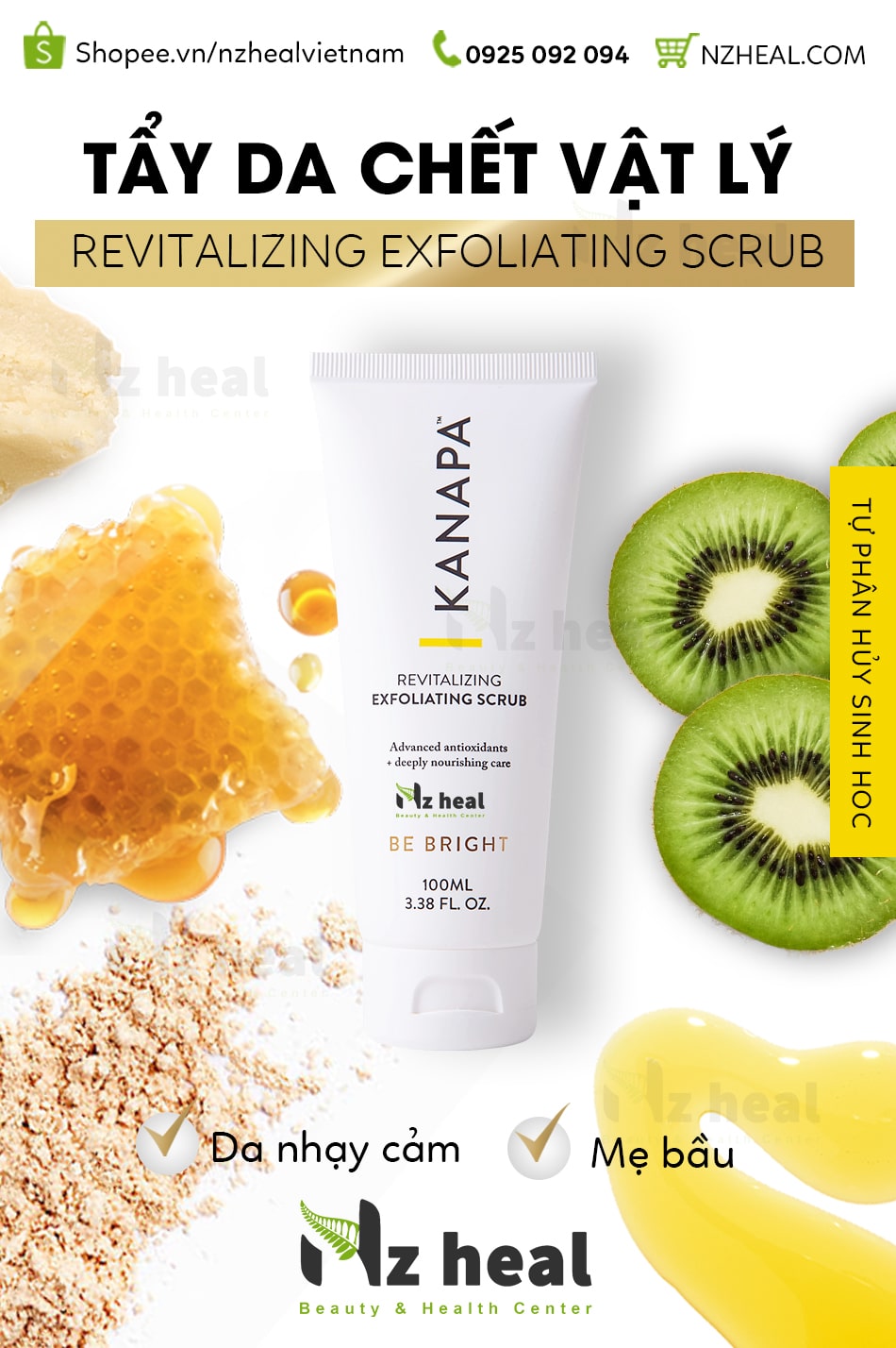 Tẩy tế bào chết Kanapa Revitalizing Exfoliating Scrub (100ml) 2