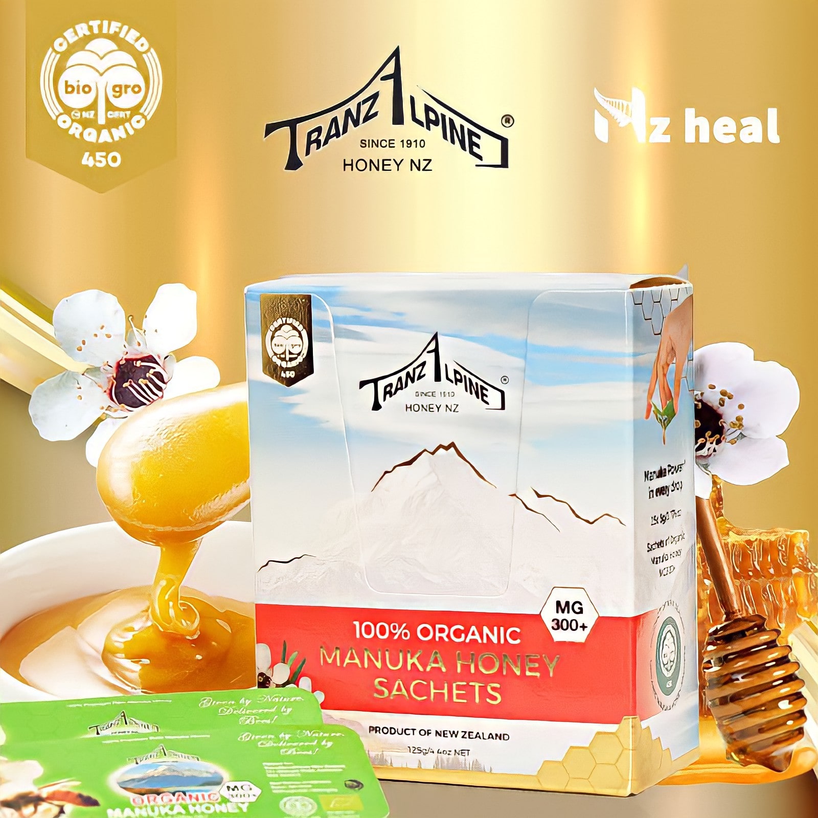 Tép mật ong Manuka hữu cơ MG300+TranzAlpine 4