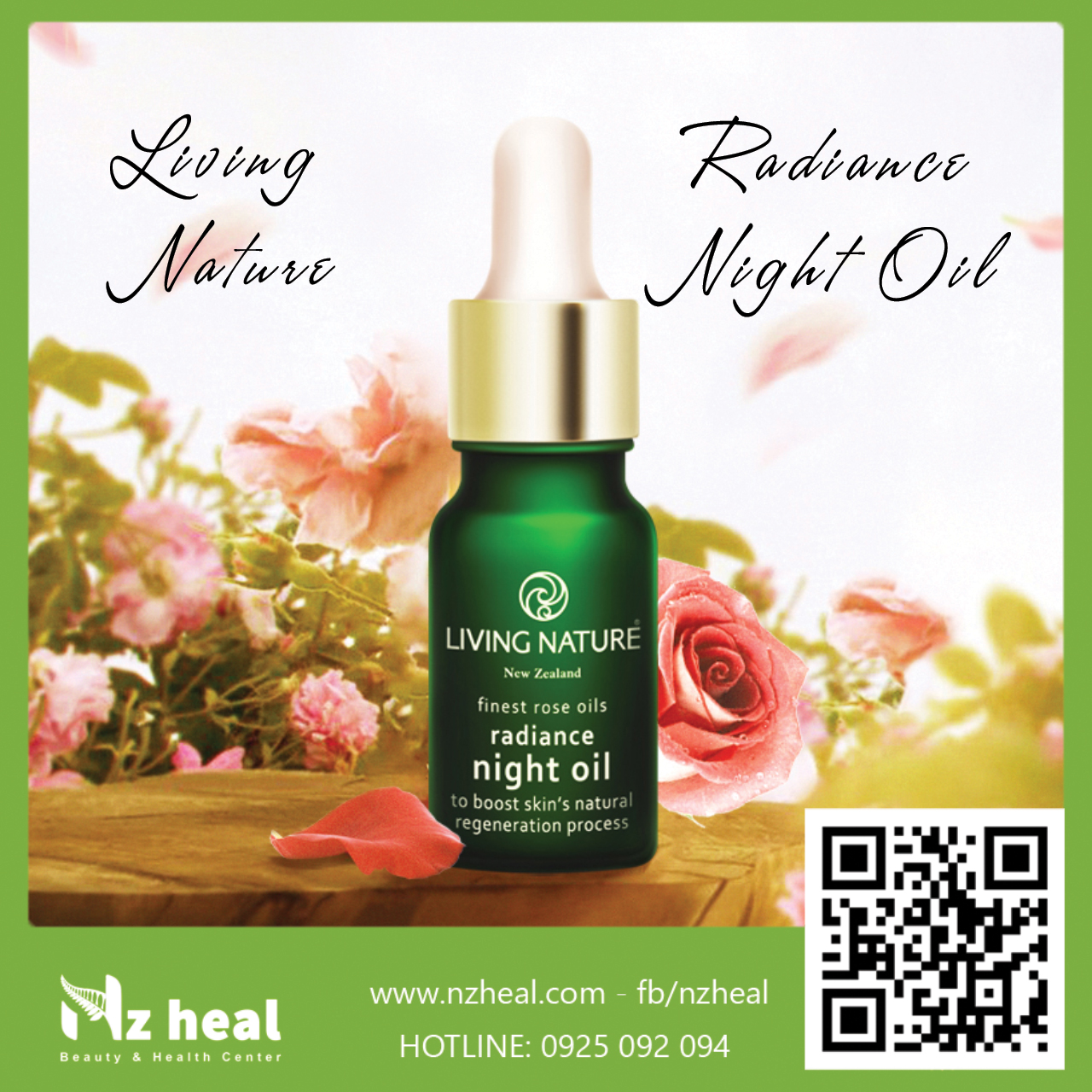 Dầu dưỡng sáng da ban đêm Living Nature Radiance Night Oil 18ml 3