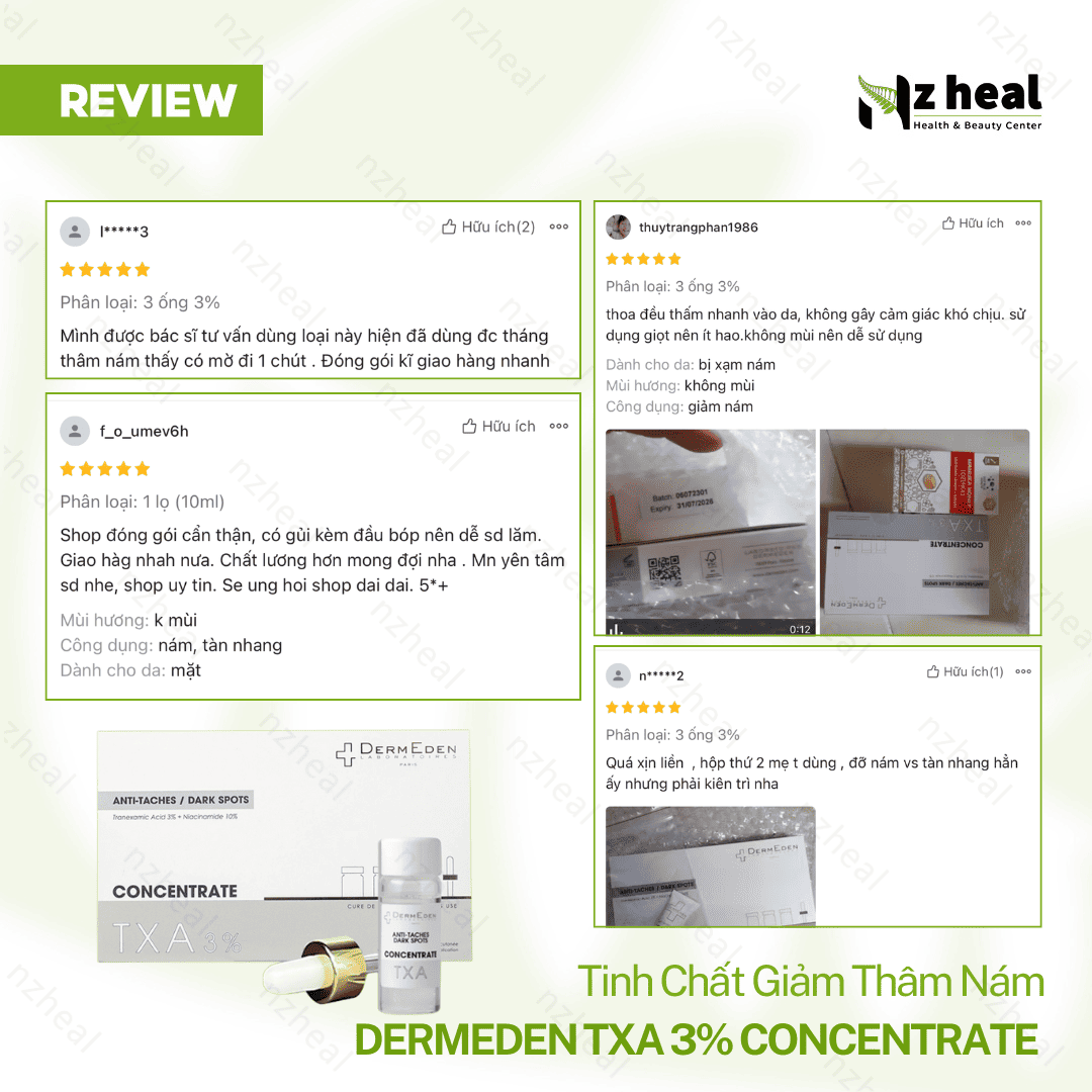 Tinh chất trị nám, giảm tàn nhang DermEden Concentrate Anti-Taches Dark Spots