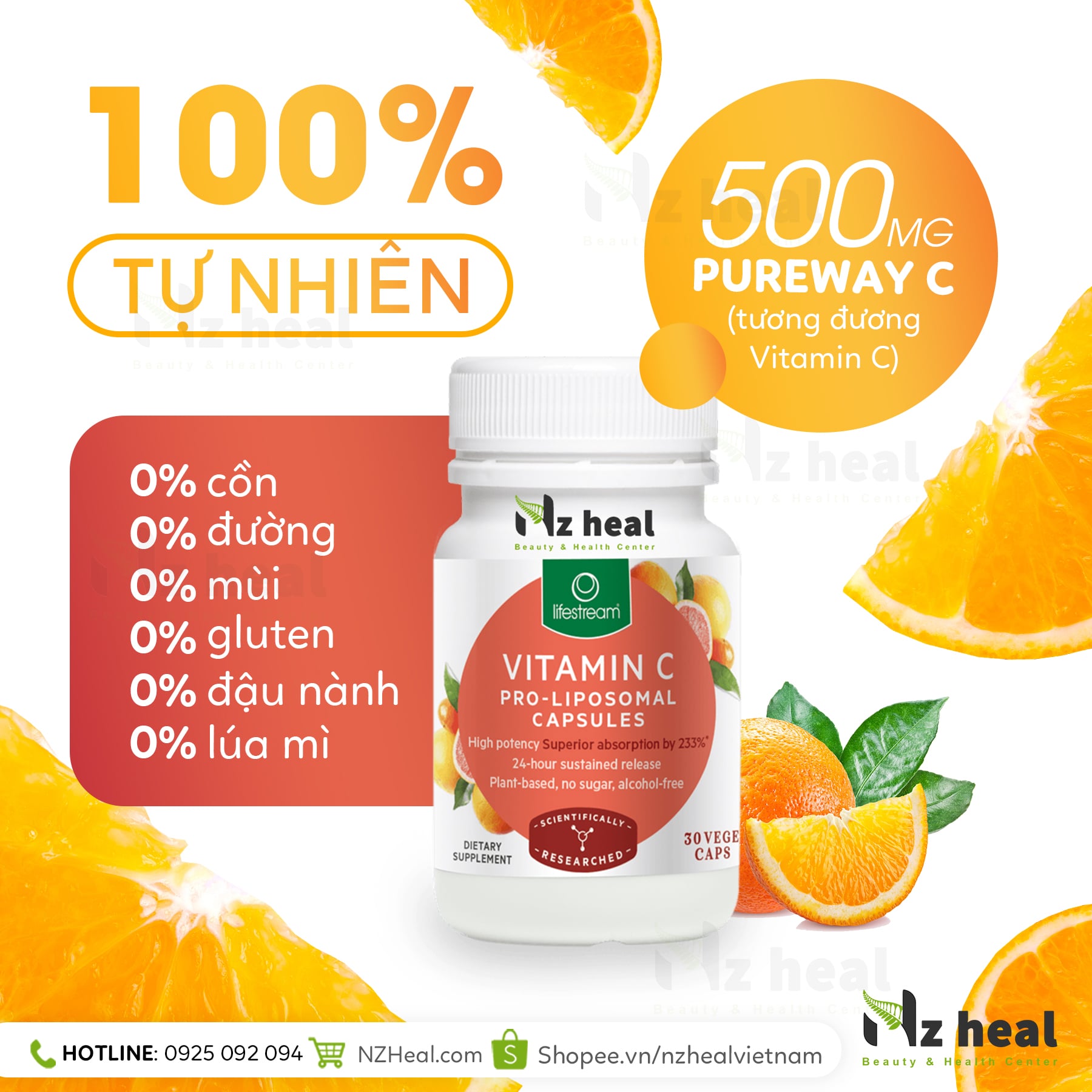 Viên Bổ Sung Vitamin C Lifestream Vitamin C Pro Liposomal 2