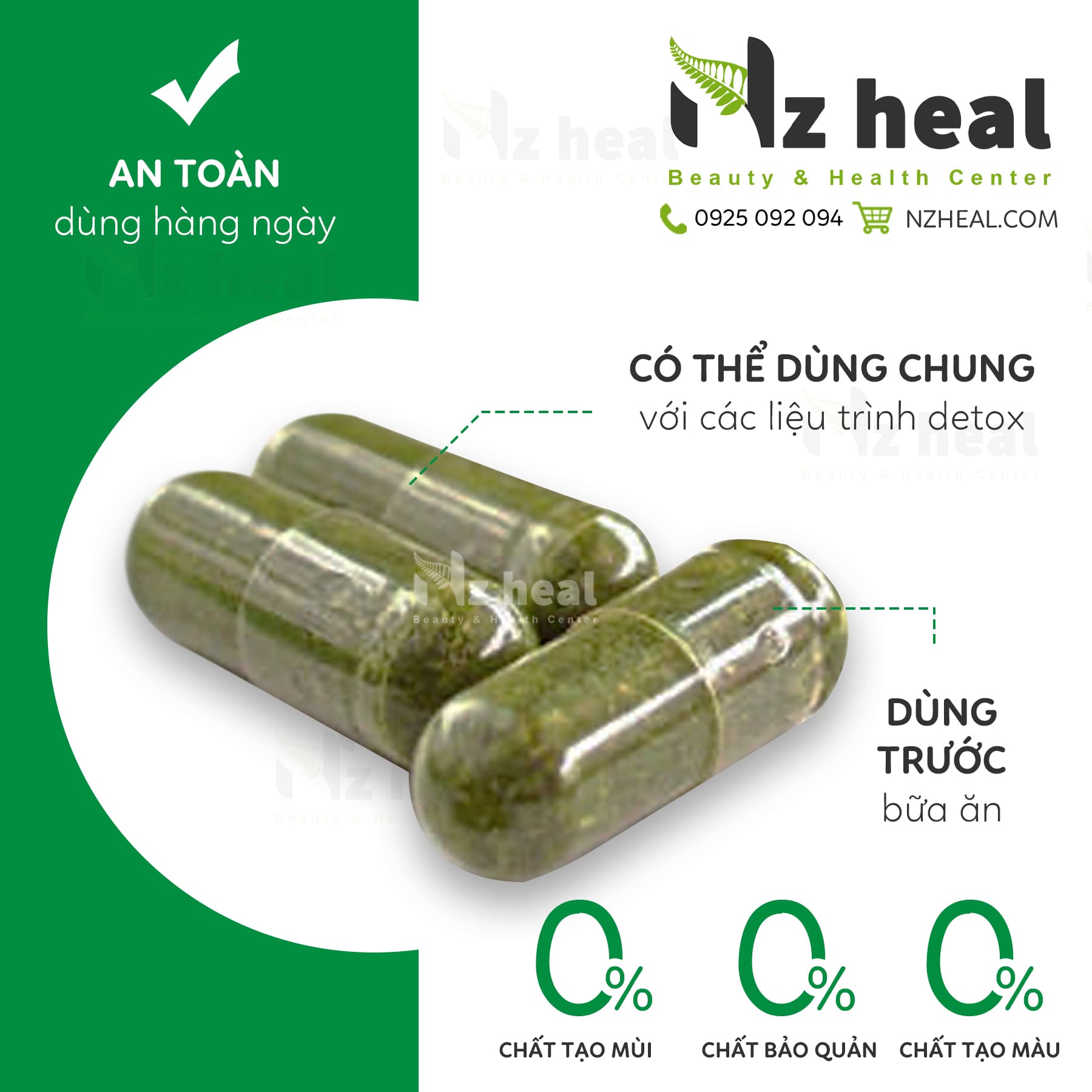 Viên uống giải độc cơ thể Nzpurehealth Detox 5 in 1 30 1