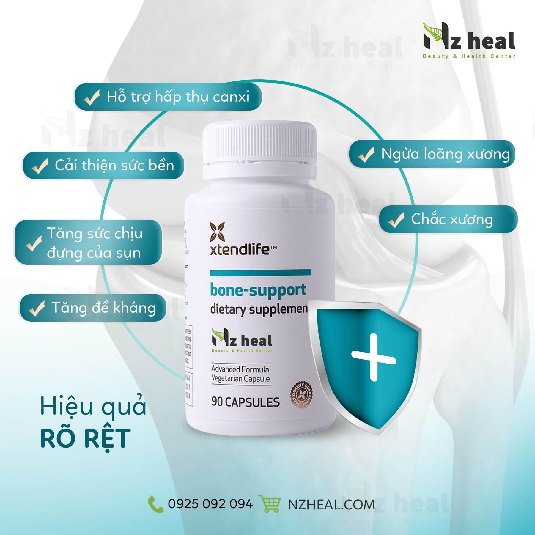 Viên tăng cường mật độ xương Xtend-Life Bone Support 90 viên