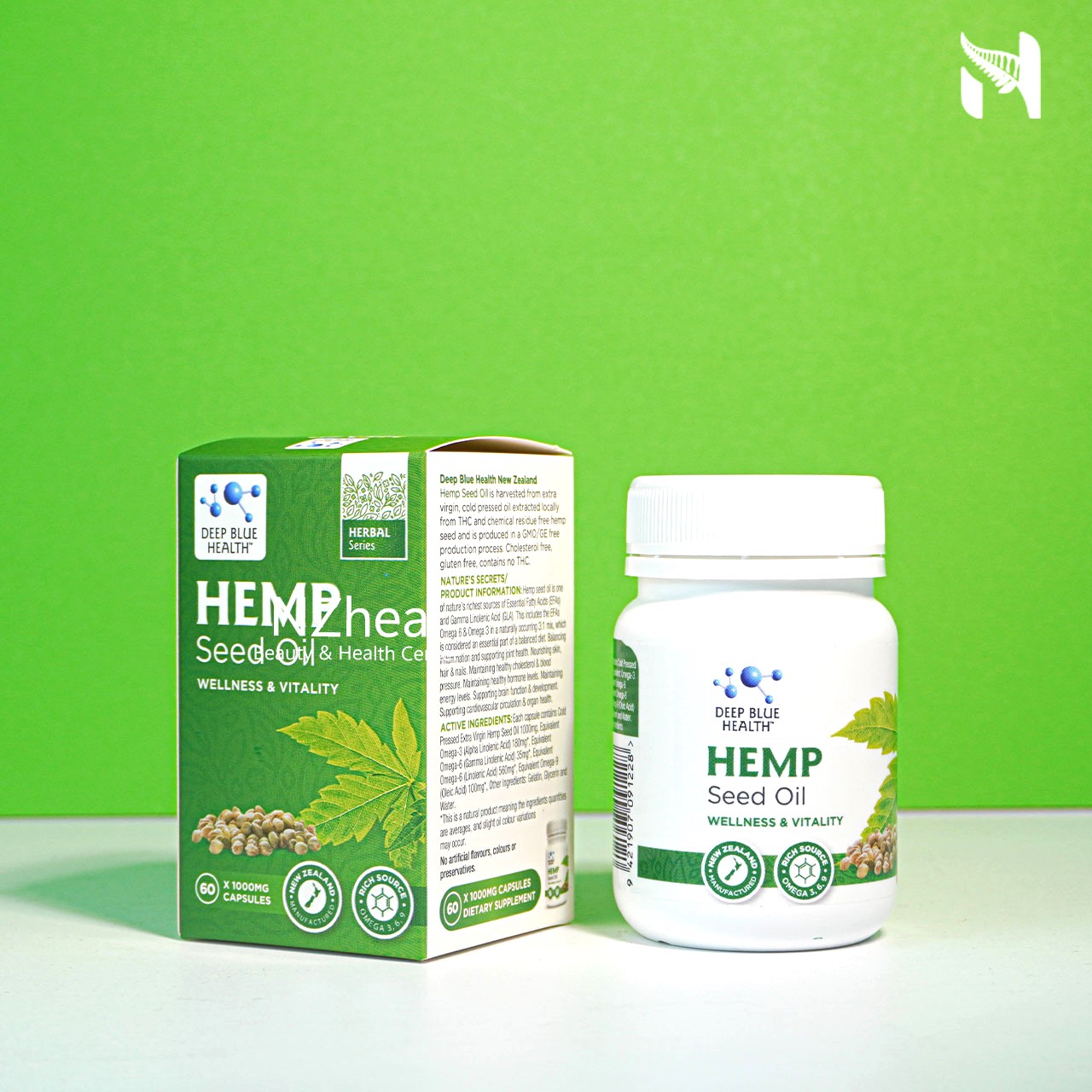 Viên Tinh Dầu Hạt Gai Dầu Deep Blue Health Hemp Seed Oil (90 viên/ 60 viên)