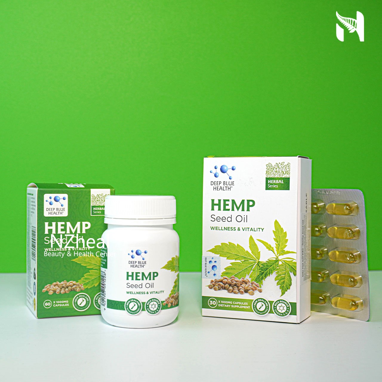 Viên Tinh Dầu Hạt Gai Dầu Deep Blue Health Hemp Seed Oil (90 viên/ 60 viên)
