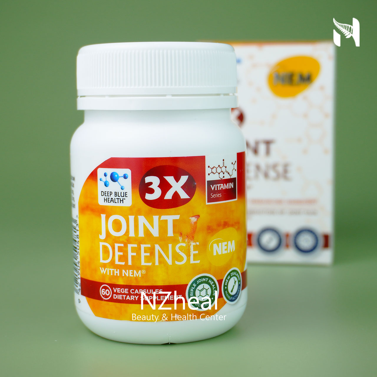 Viên uống bổ khớp, trị đau nhức xương khớp Deep Blue Health 3x Joint Defense with NEM (60 viên) 3