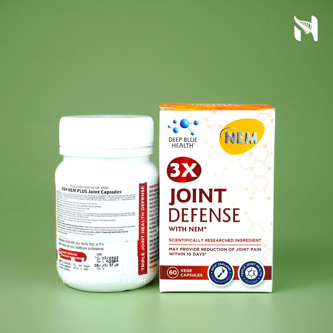 Viên uống bổ khớp, trị đau nhức xương khớp Deep Blue Health 3x Joint Defense with NEM (60 viên) 2