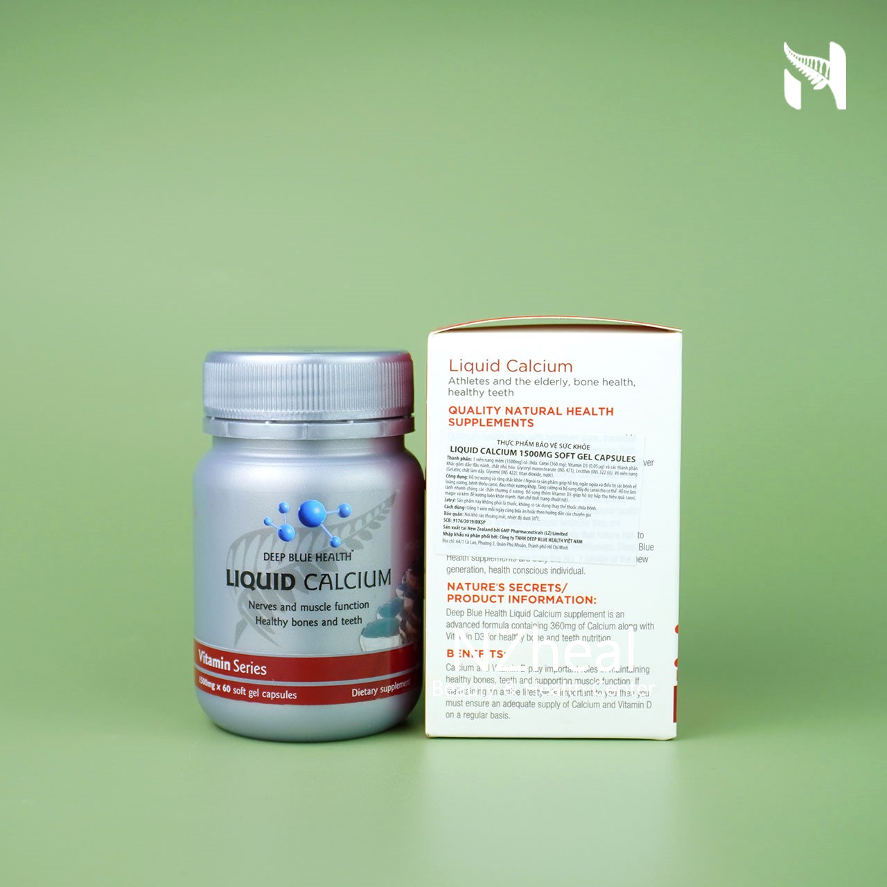 Viên Uống Bổ Sung Canxi Deep Blue Health Calcium 2