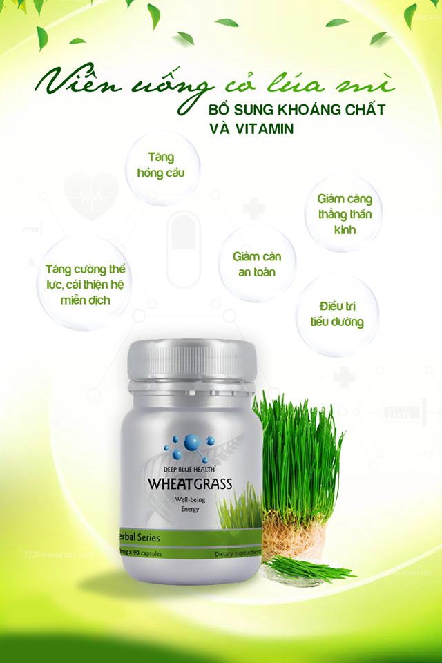 Công dụng Deep Blue Health Wheat Grass