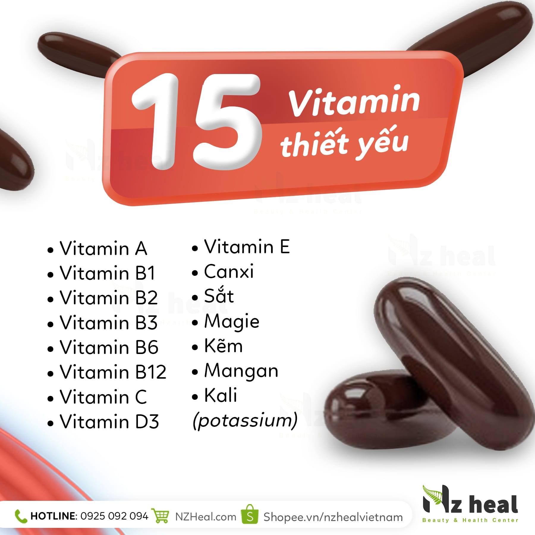 Thành phần Viên Uống Bổ Sung Multi-Vitamin Deep Blue Health 60 Viên