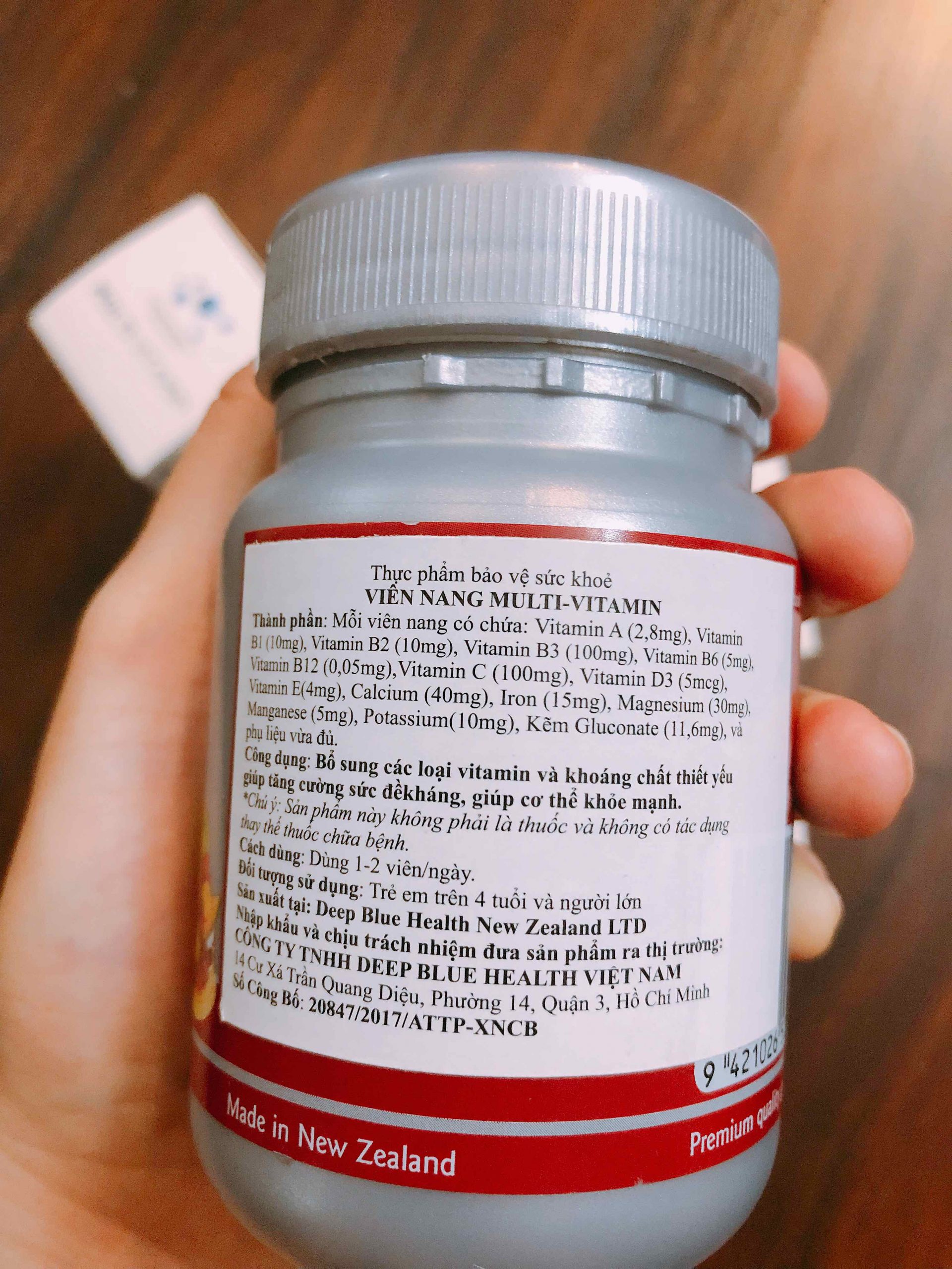 Viên Uống Bổ Sung Multi-Vitamin Deep Blue Health 3