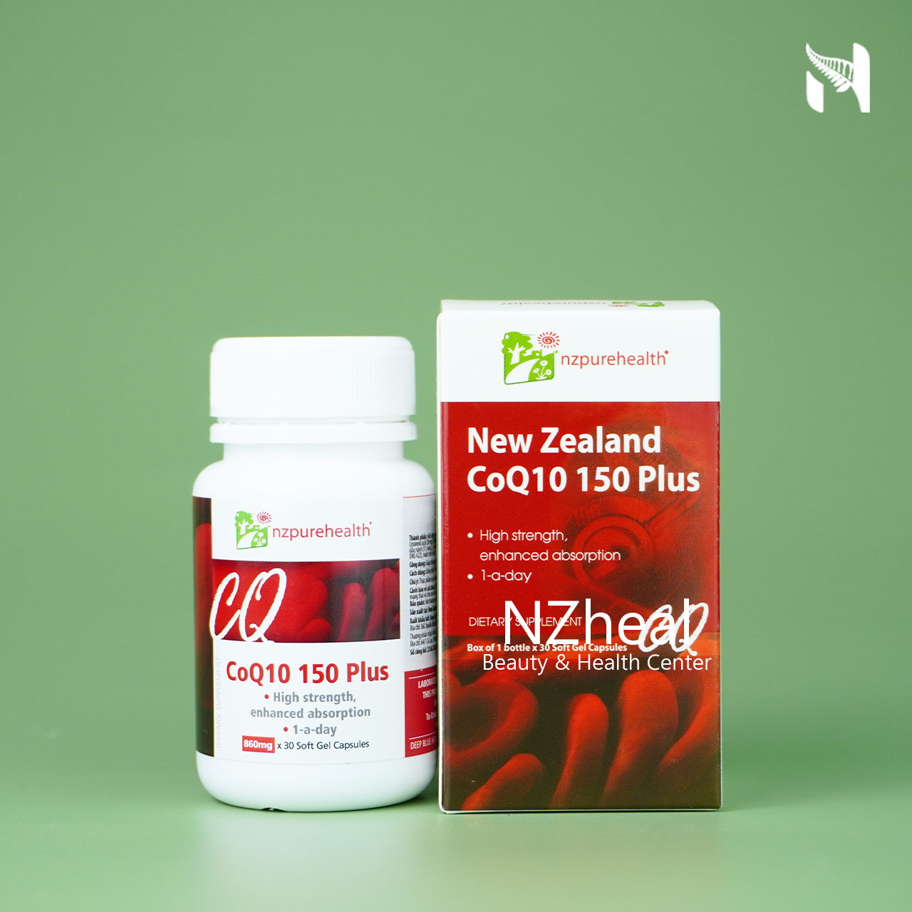 Viên Uống Bổ Tim Mạch, Chống Oxy Hóa CoQ10 150 Plus Nzpurehealth (30 viên)