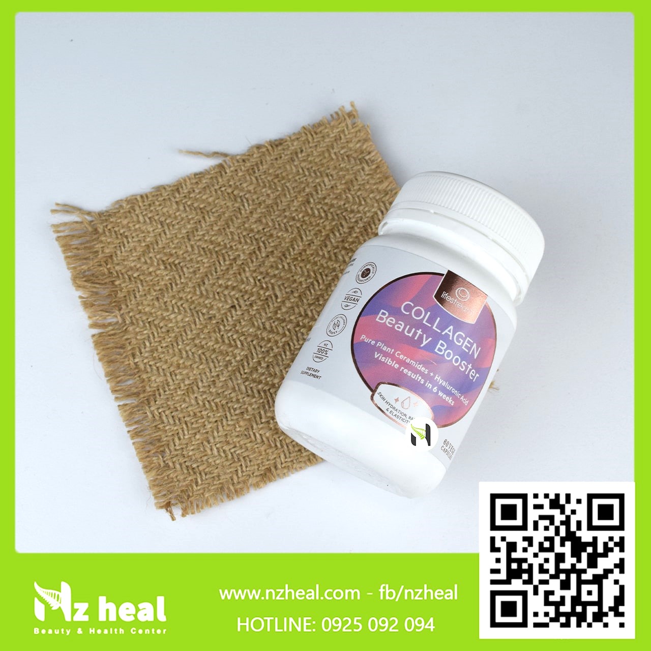 Viên uống cấp nước và bổ sung collagen Lifestream Collagen Beauty Booster (60 viên)