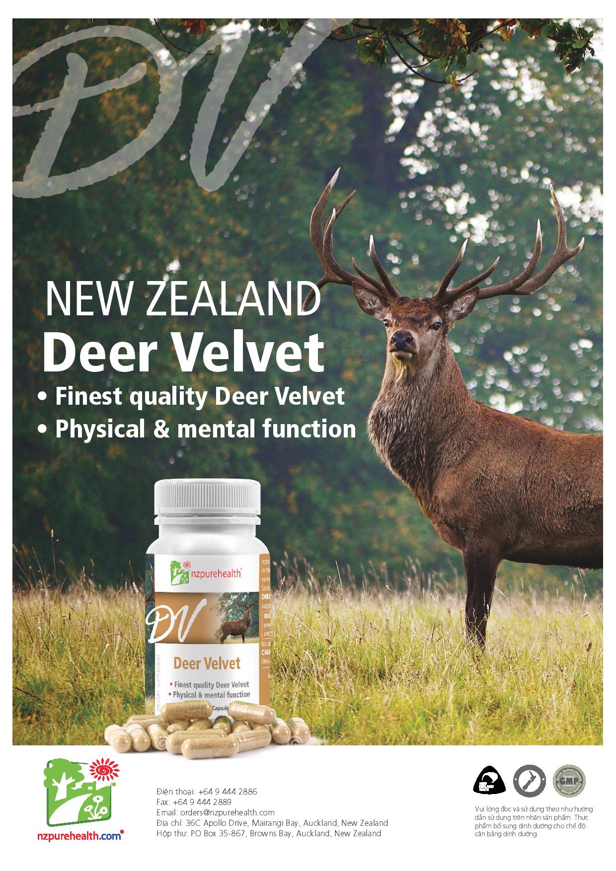 Viên Uống Nhung Hươu Deer Velvet NzPurehealth