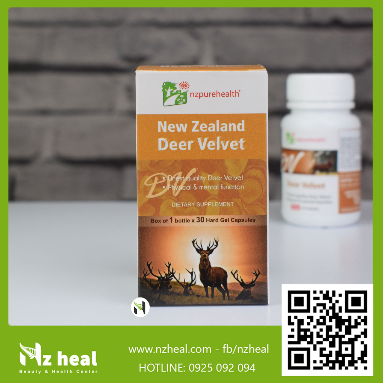 Viên Uống Nhung Hươu Deer Velvet NzPurehealth (30/ 100 viên)