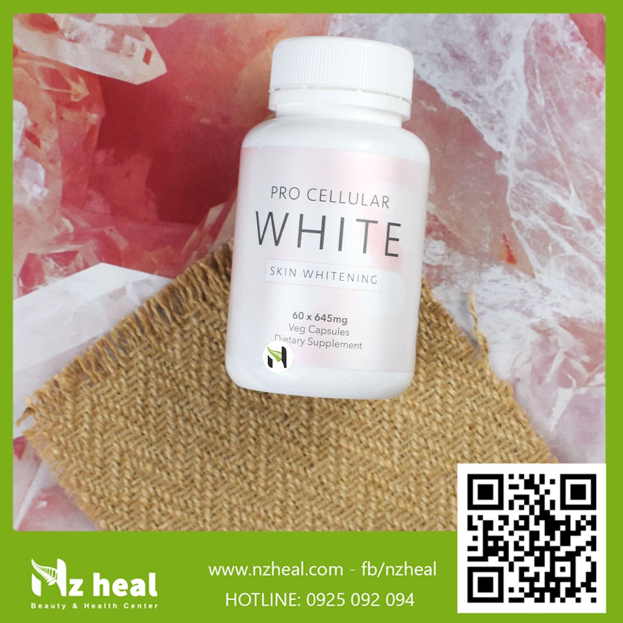 Viên uống sáng da Deep Blue Health PRO CELLULAR WHITE 60 viên