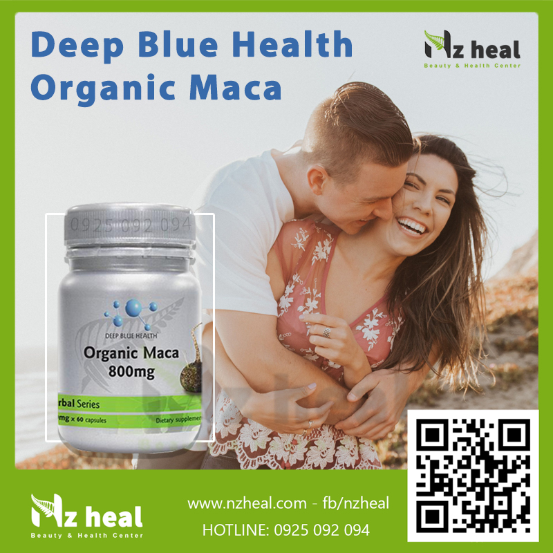 Viên uống tăng cường sinh lý Deep Blue Health Organic Maca