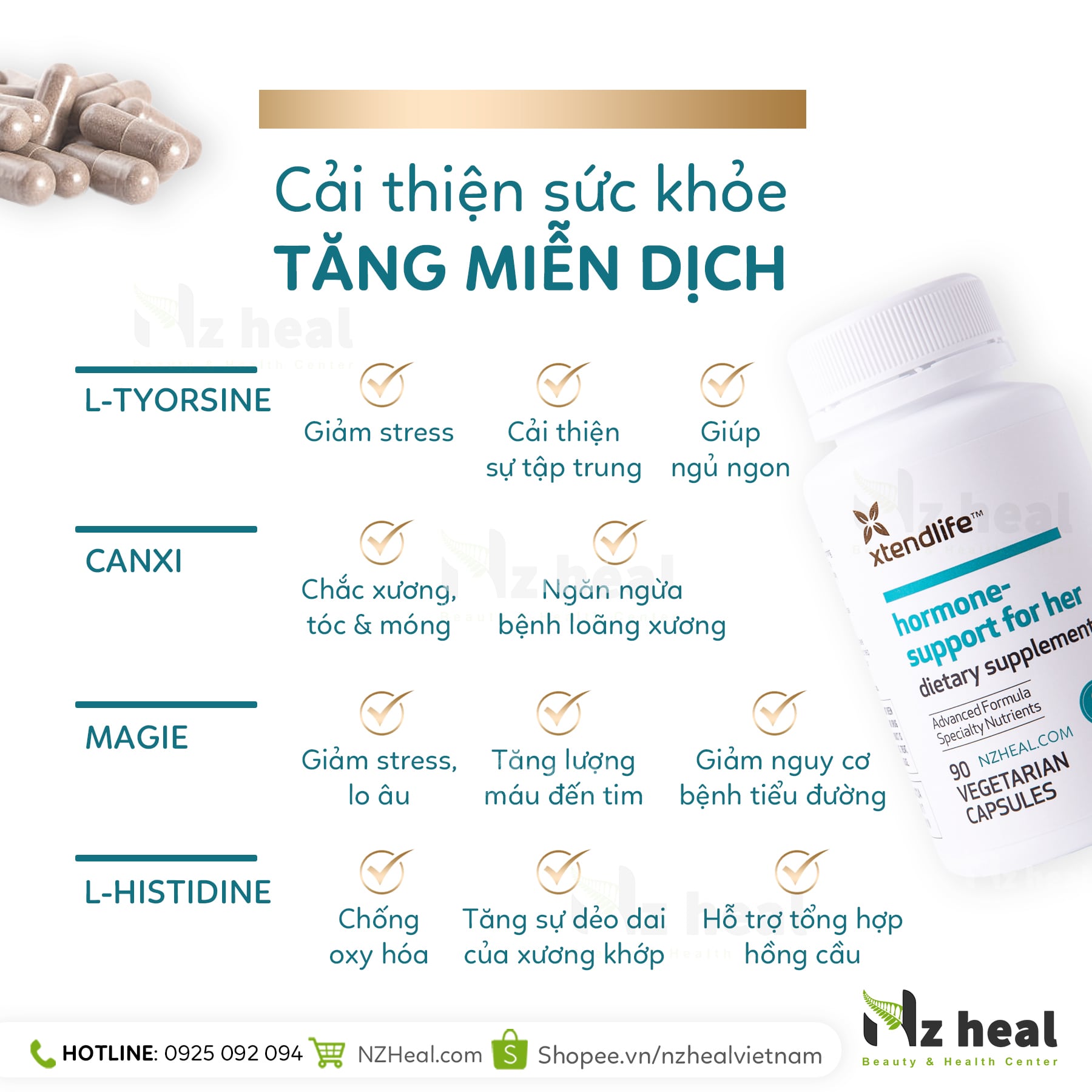 Lợi ích của Viên Uống Tăng Nội Tiết Tố Nữ Hormone Support For Her 2