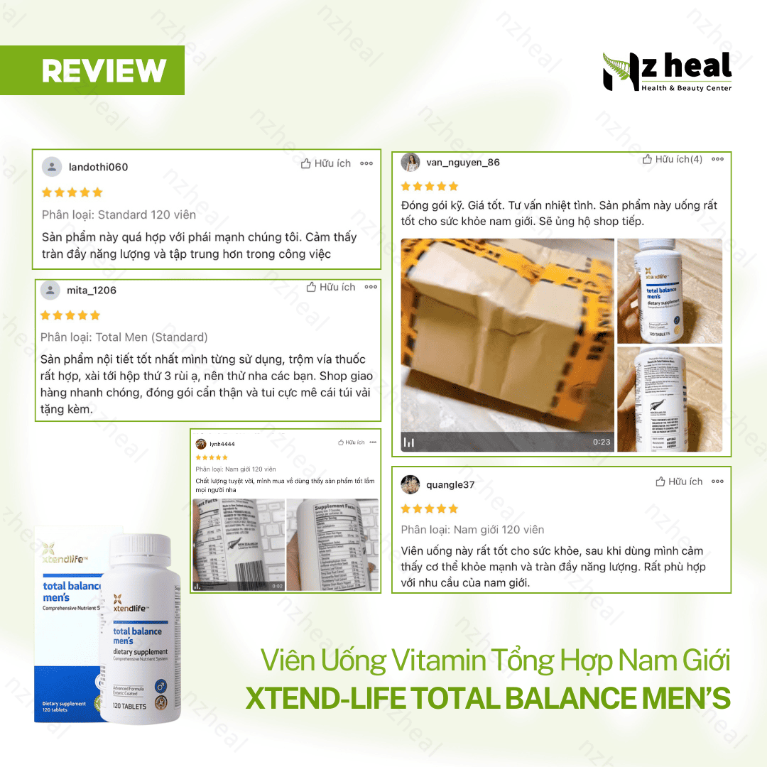 Viên Uống Vitamin Tổng Hợp Cho Nam Xtend-Life Total Balance Men's (120v)