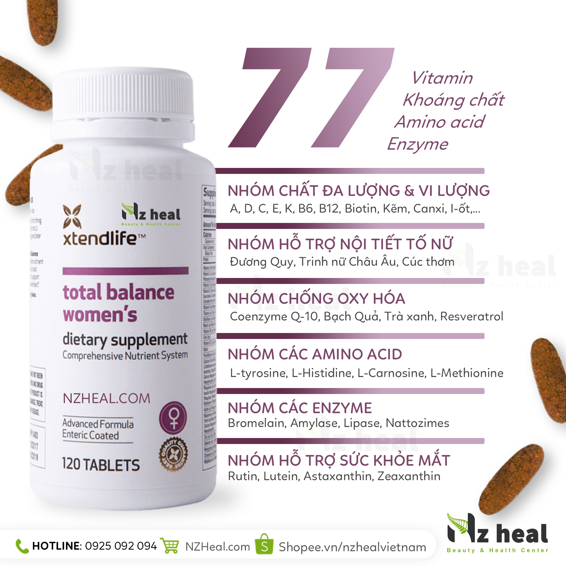 Viên Uống Vitamin Tổng Hợp Cho Phụ Nữ Xtend-Life Total Balance Women’s5