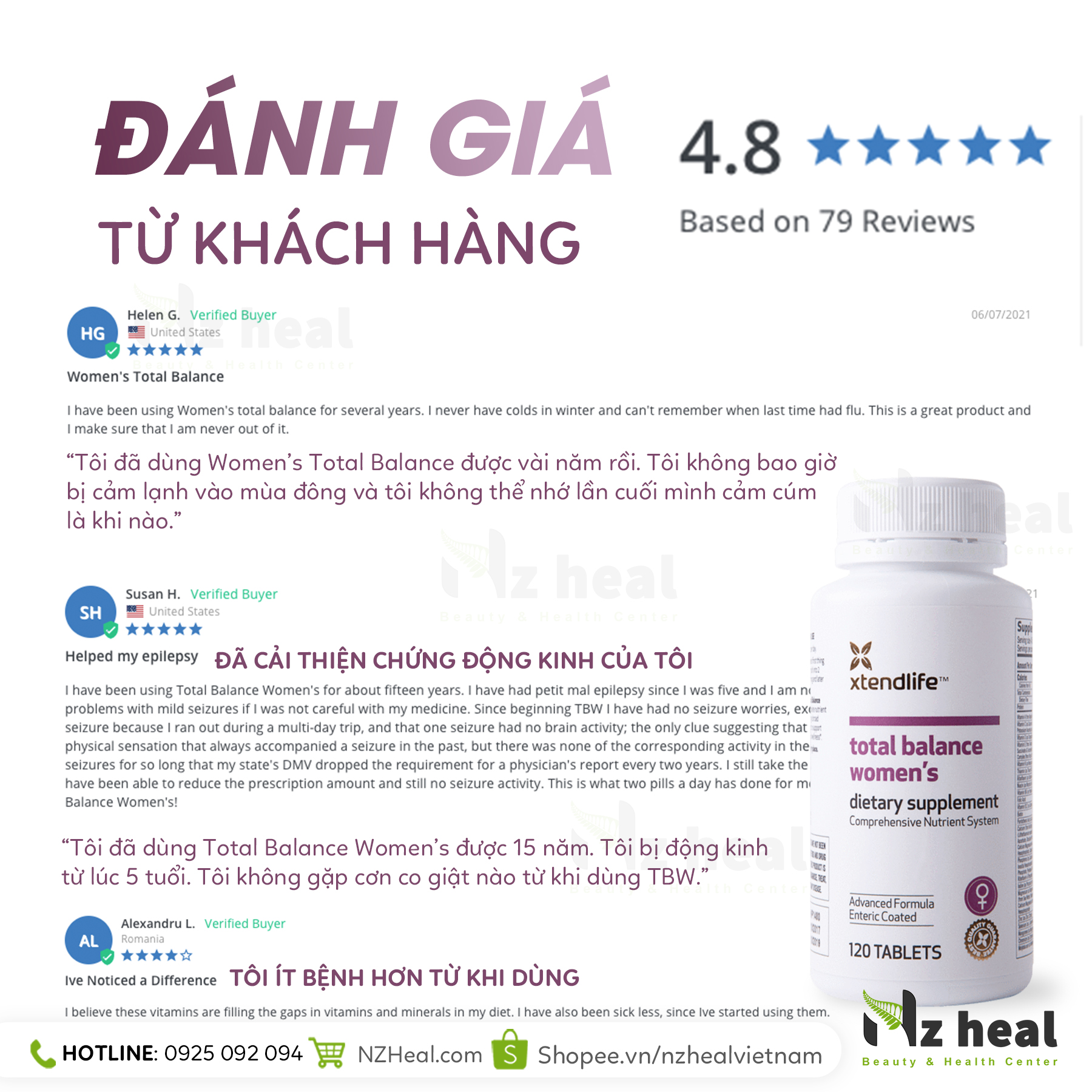 Viên Uống Vitamin Tổng Hợp Cho Phụ Nữ Xtend-Life Total Balance Women’s2