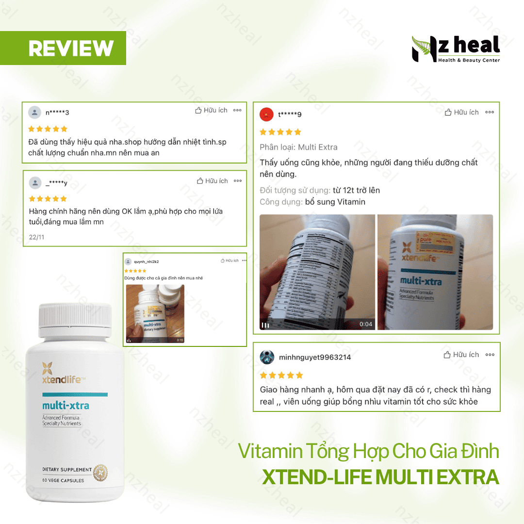 Vitamin tổng hợp cho gia đình Xtend-Life Multi Extra (60 viên)