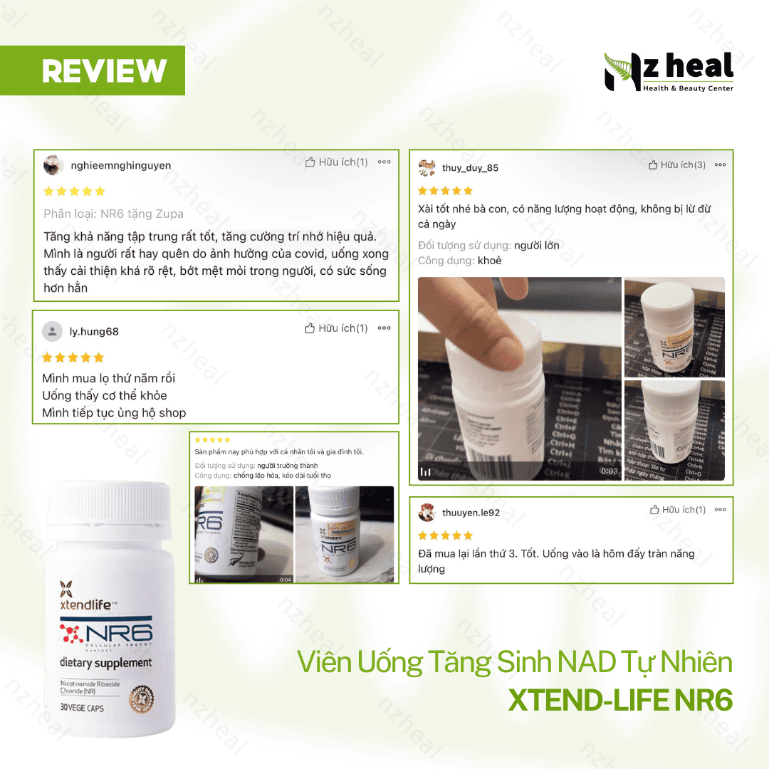 Xtend-Life NR6: tăng sinh NAD tự nhiên, chống lão hóa và tăng cường tuổi thọ