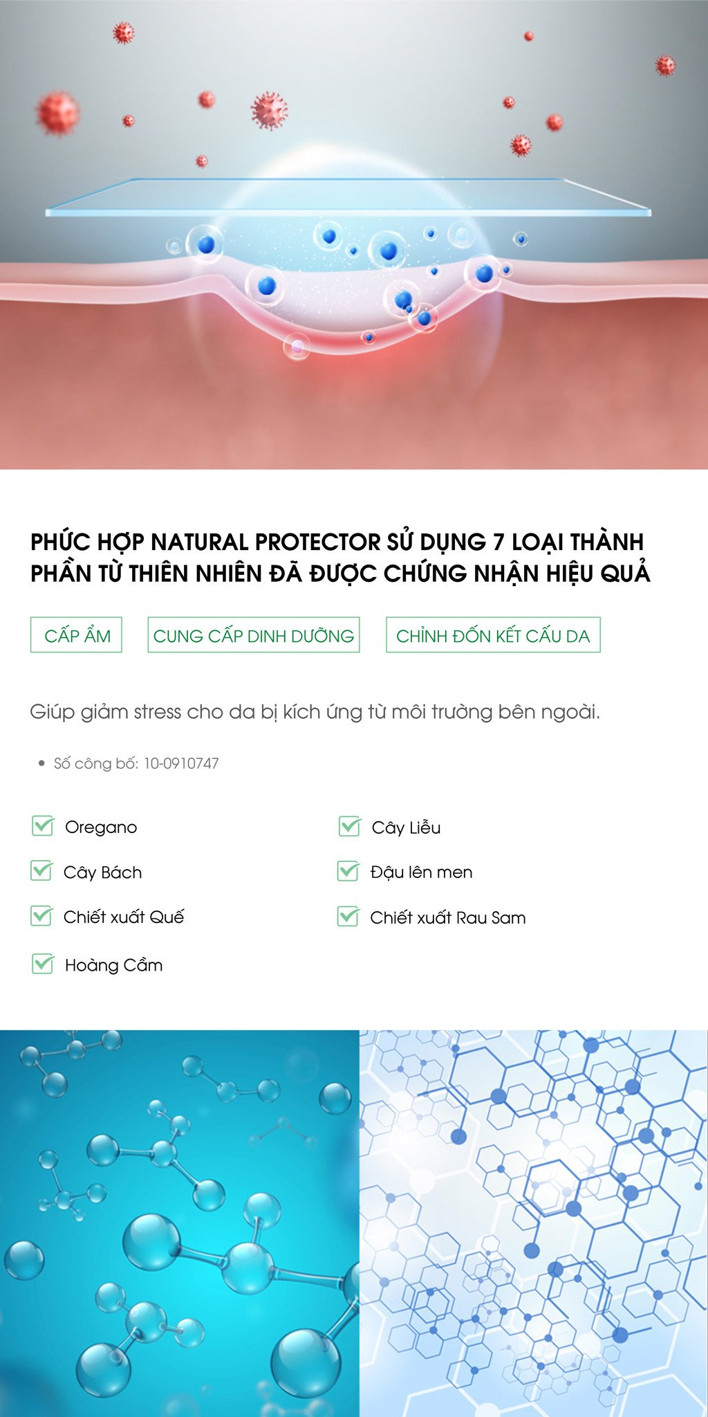 Ampoule Azulene - hỗ trợ rút sưng, làm dịu vết mụn