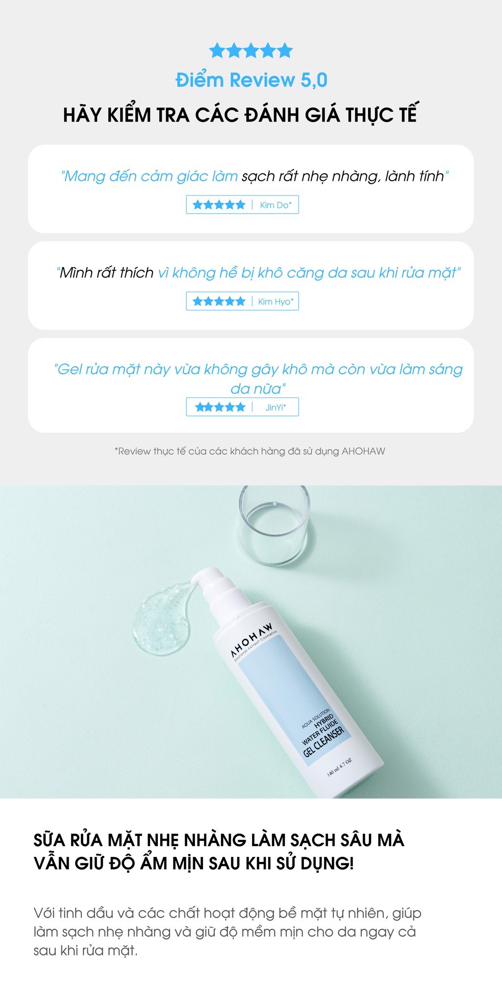 sữa rửa mặt Hybird Water Fluide - hình sản phẩm 2