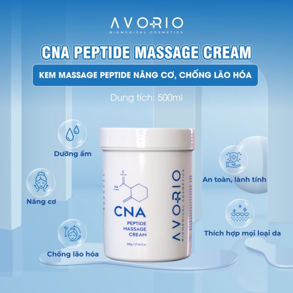 CNA Peptide Massage Cream - kem massage peptide Avorio 500ml