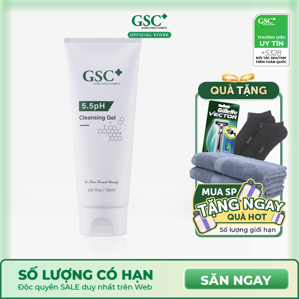 Sữa rửa mặt GSC 5.5pH Cleansing Gel