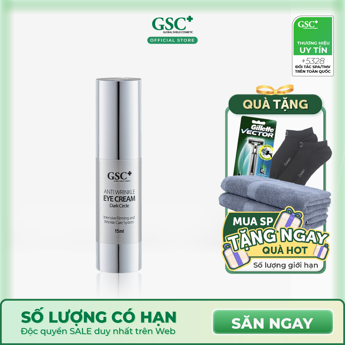 Kem mắt GSC Anti Wrinkle Eye Cream
