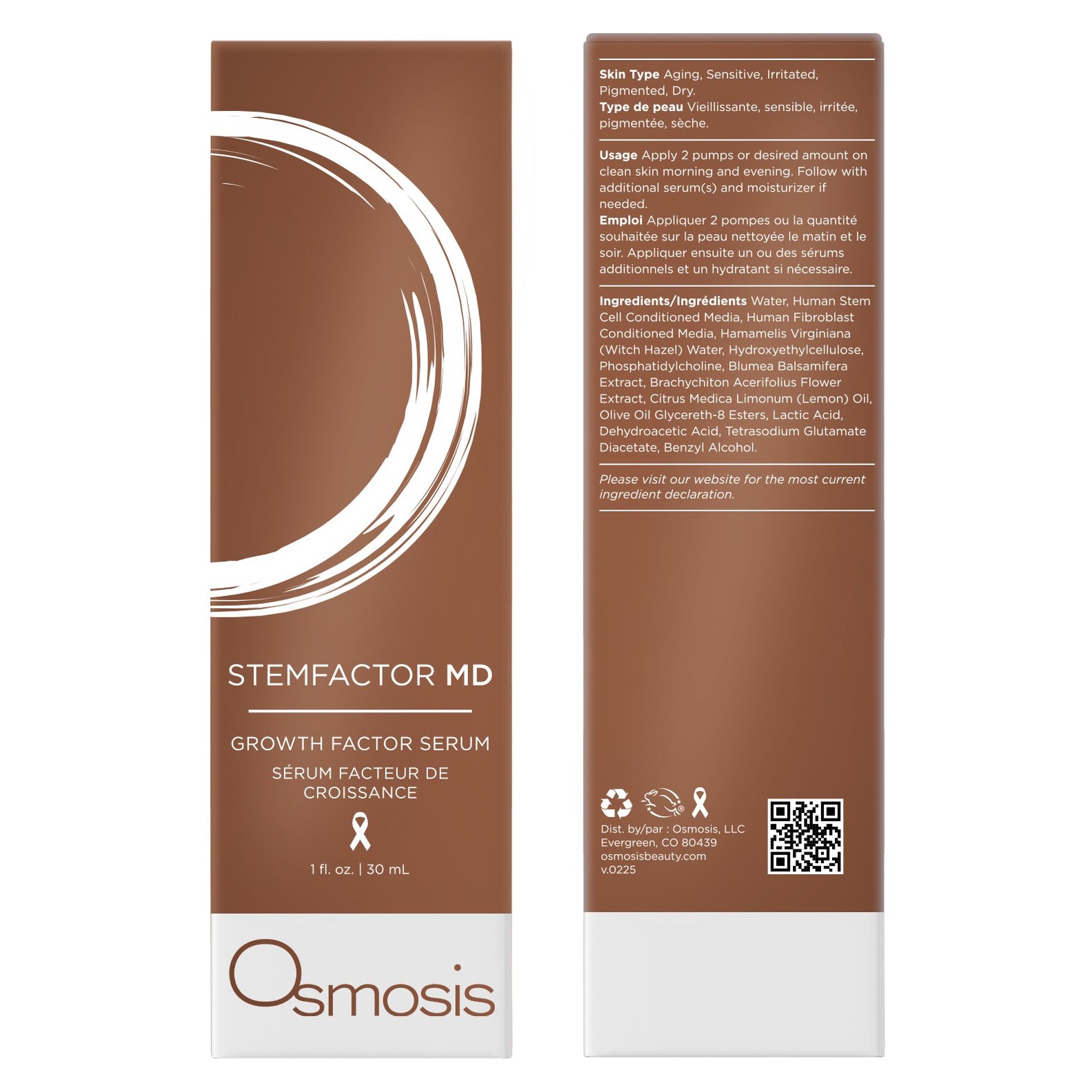 Mỹ phẩm Osmosis StemFactor MD Growth Factor Serum dòng MD Advanced