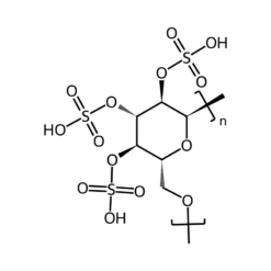 Cấu trúc phân tử Dextran sulfate