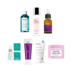 Lona BHA Kit – bộ 7 sản phẩm: Sữa rửa mặt thanh lọc da dành cho da dầu, Jin Jung Calming Toner 100ml, Hydra Clarifying Serum 20 ml Juliette Ar, Atache Oily SK Postbiotic Salicylic Acid, Hydra Mattifying Gel 150ml, Kem chống nắng kiềm dầu IVAPUR Anti-
