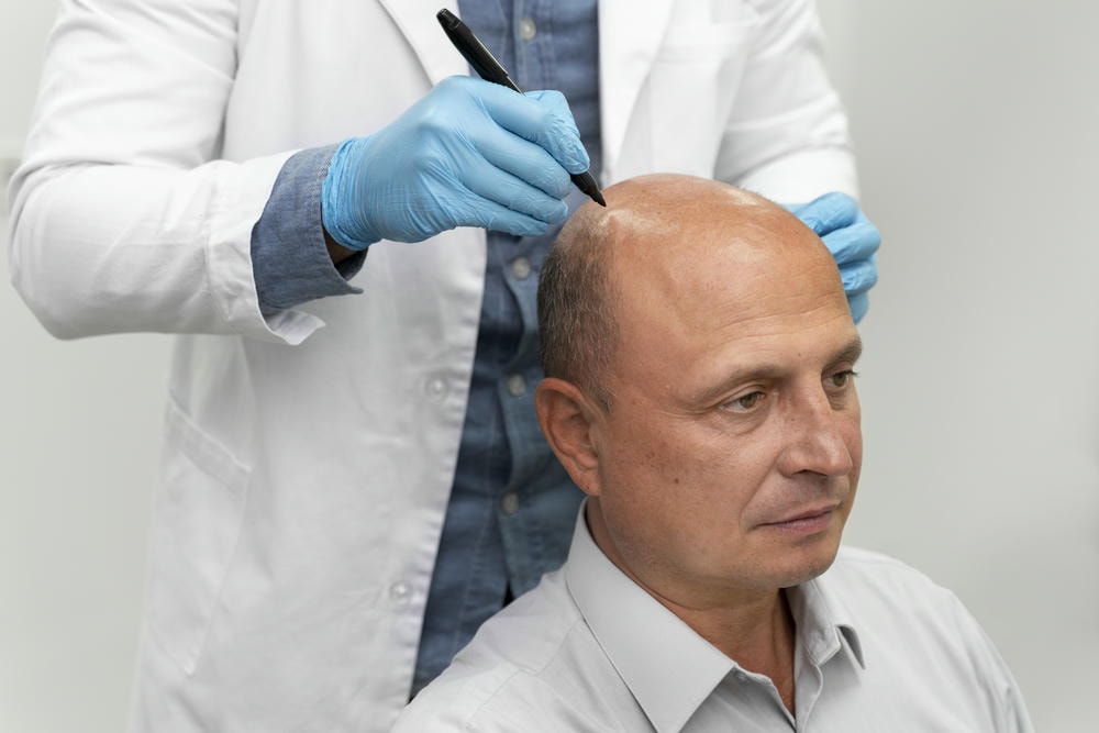 Hình ảnh minh họa hair loss specialist near me cho thấy vai trò của Chuyên gia điều trị rụng tóc trong việc đánh giá và điều trị rụng tóc, qua đó điều trị rụng tóc hiệu quả và chứng minh vai trò của Chuyên gia da liễu thẩm mỹ trong chữa rụng tóc.